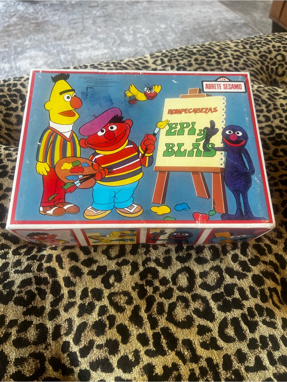 VTG 1977 Sesame Street Rompecabezas Eply Blas Playskool Match-Ups Muppets Inc